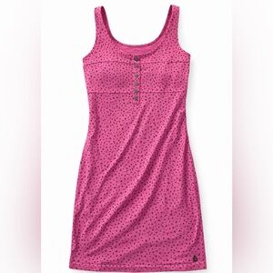 Volcom Pink Leopard Print Tank Dress | Early 2010s